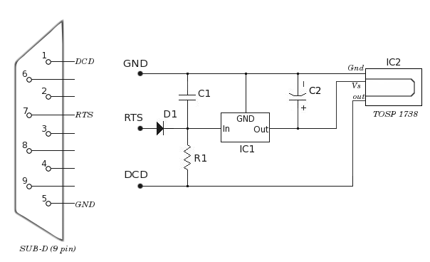 Infrared Receiver Circuit Diagram